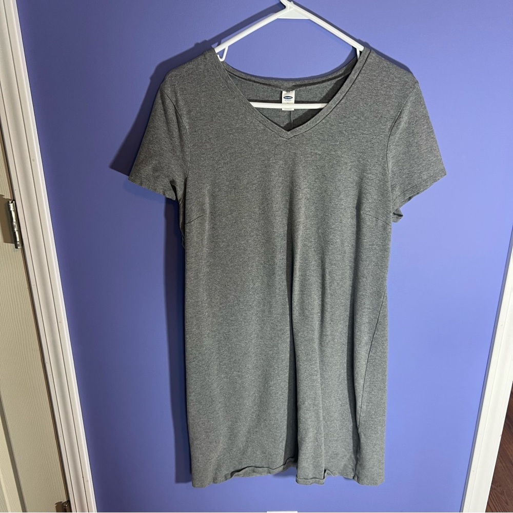 Old Navy Gray T-Shirt Dress